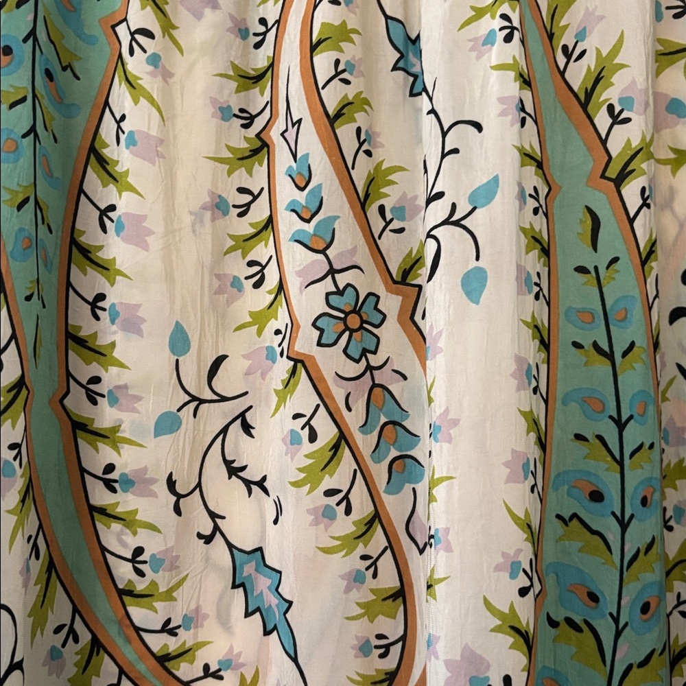 Johnny Was Paisley Floral Sleeveless Collared Knee Length Dress Size Medium - Picture 4 of 5